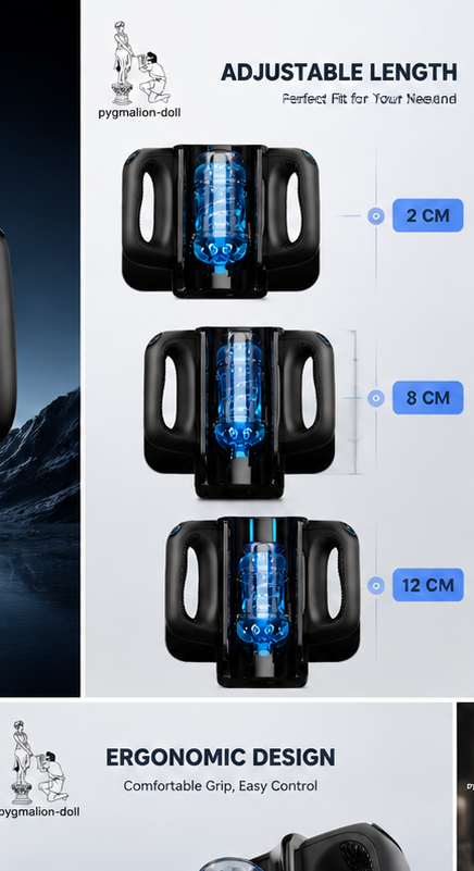 Kostenloser Versand丨Elektrischer männlicher Masturbator mit 12 thrusting Formen & Frequenzen + Kostenloser Handyhalter für Film-Paarung + Kopfhöreranschluss enthalten