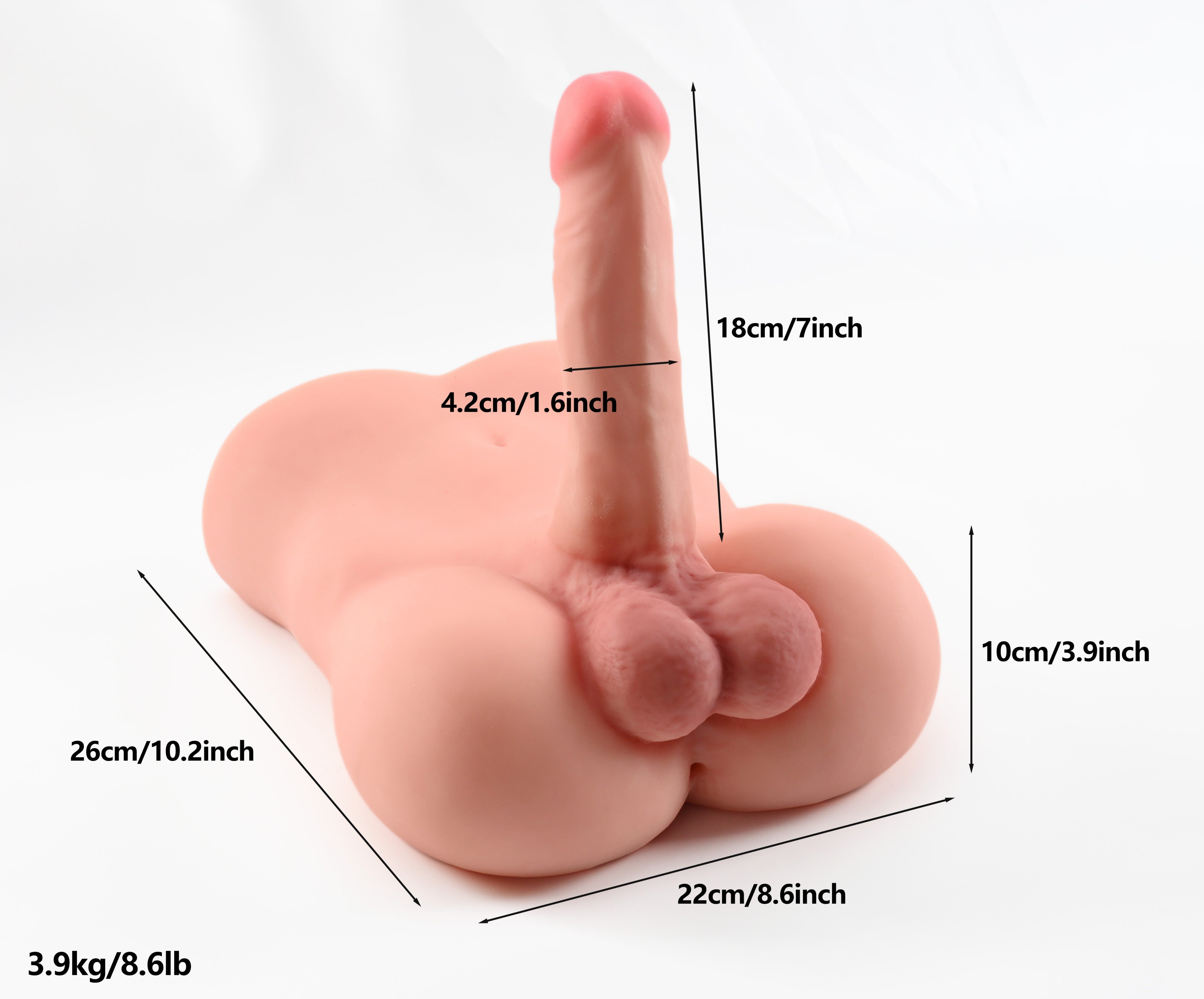 Disponible en Europa: Envío rápido: Muñeca sexual de 25 cm (10 pulgadas) – Solo torso