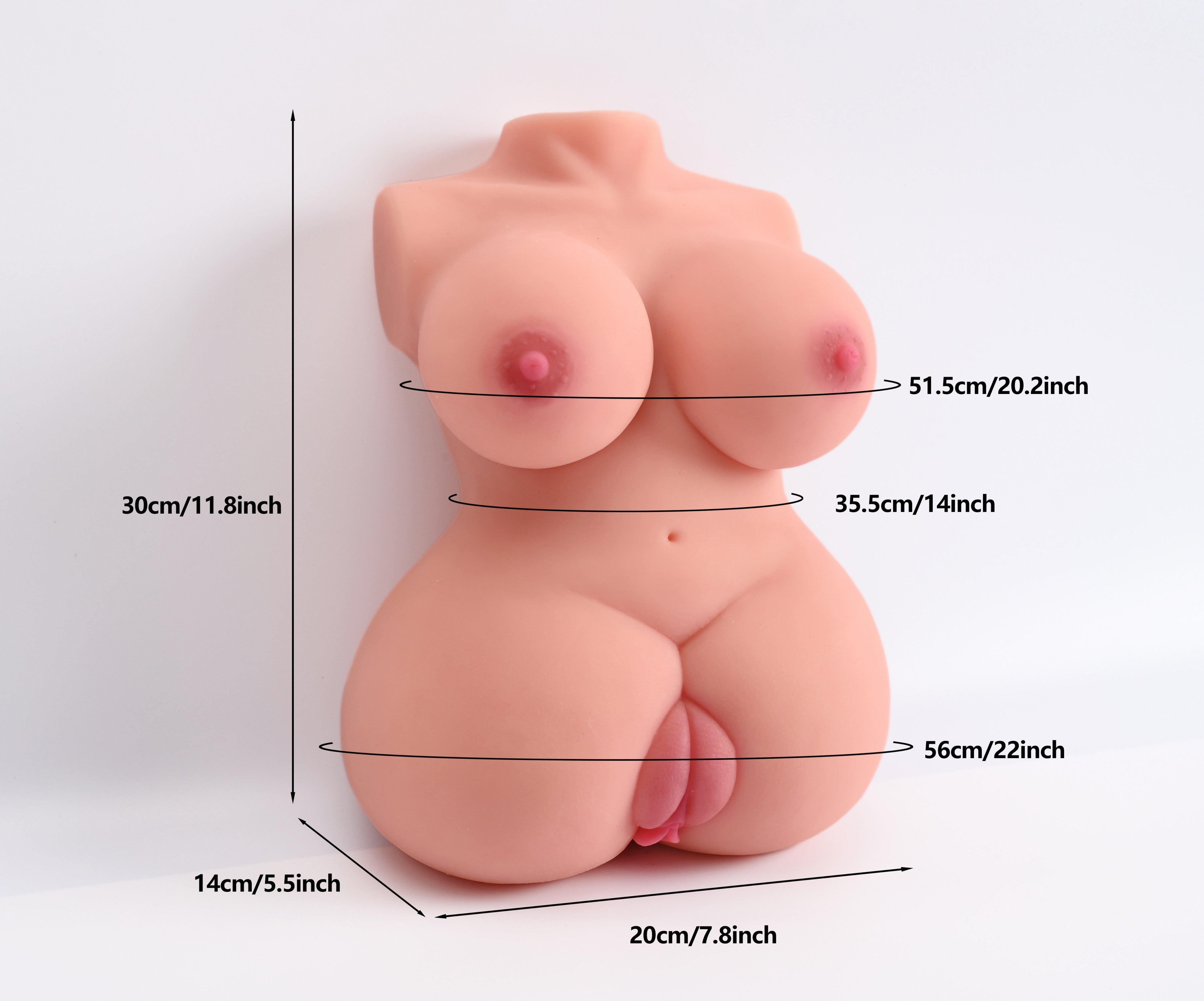 Disponible en Europa: Envío rápido: Muñeca sexual de 30 cm/12 pulgadas (solo torso)