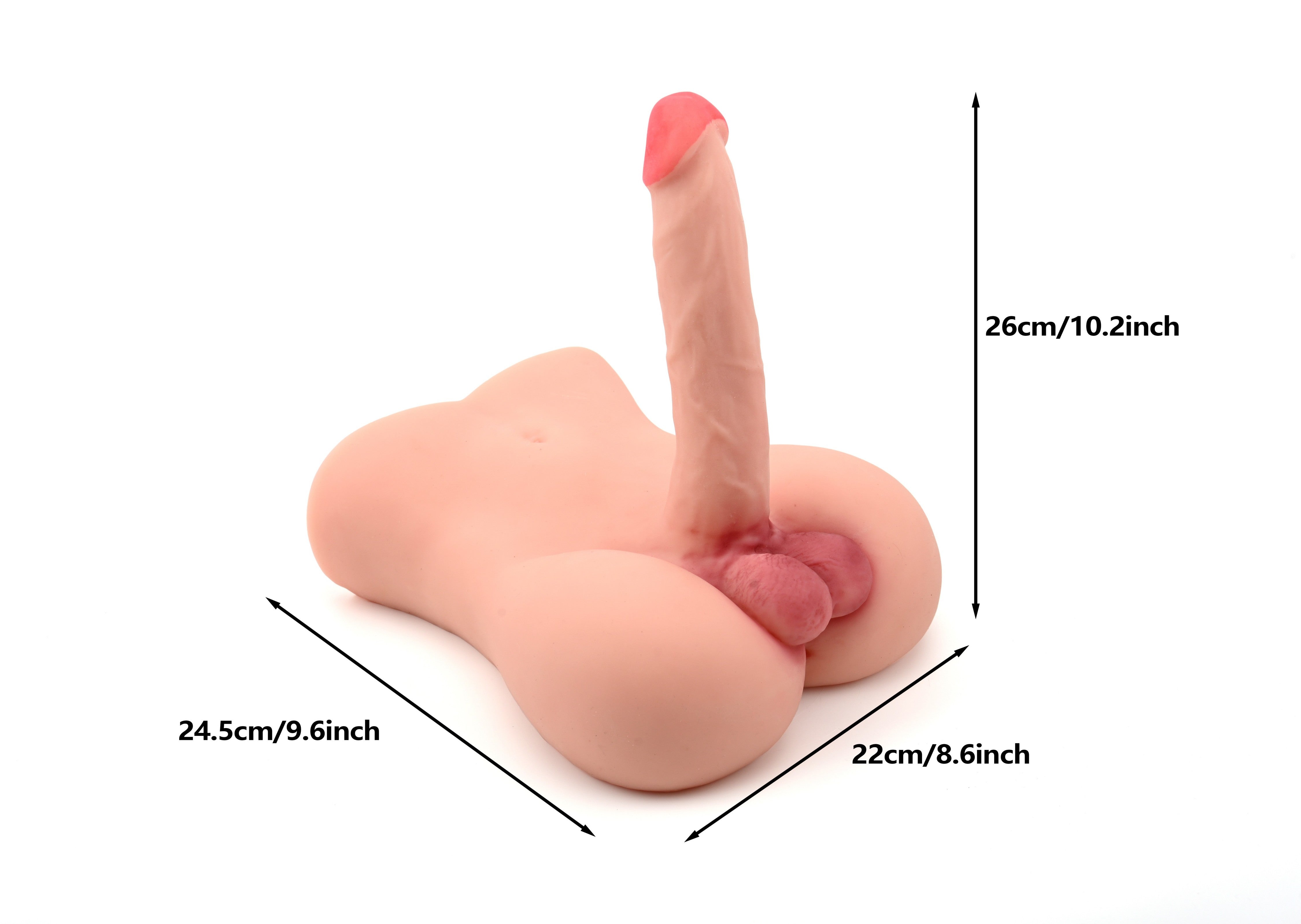 Disponible en EE. UU. Envío rápido Muñeca sexual de 25 cm (10 pulgadas) - Solo torso