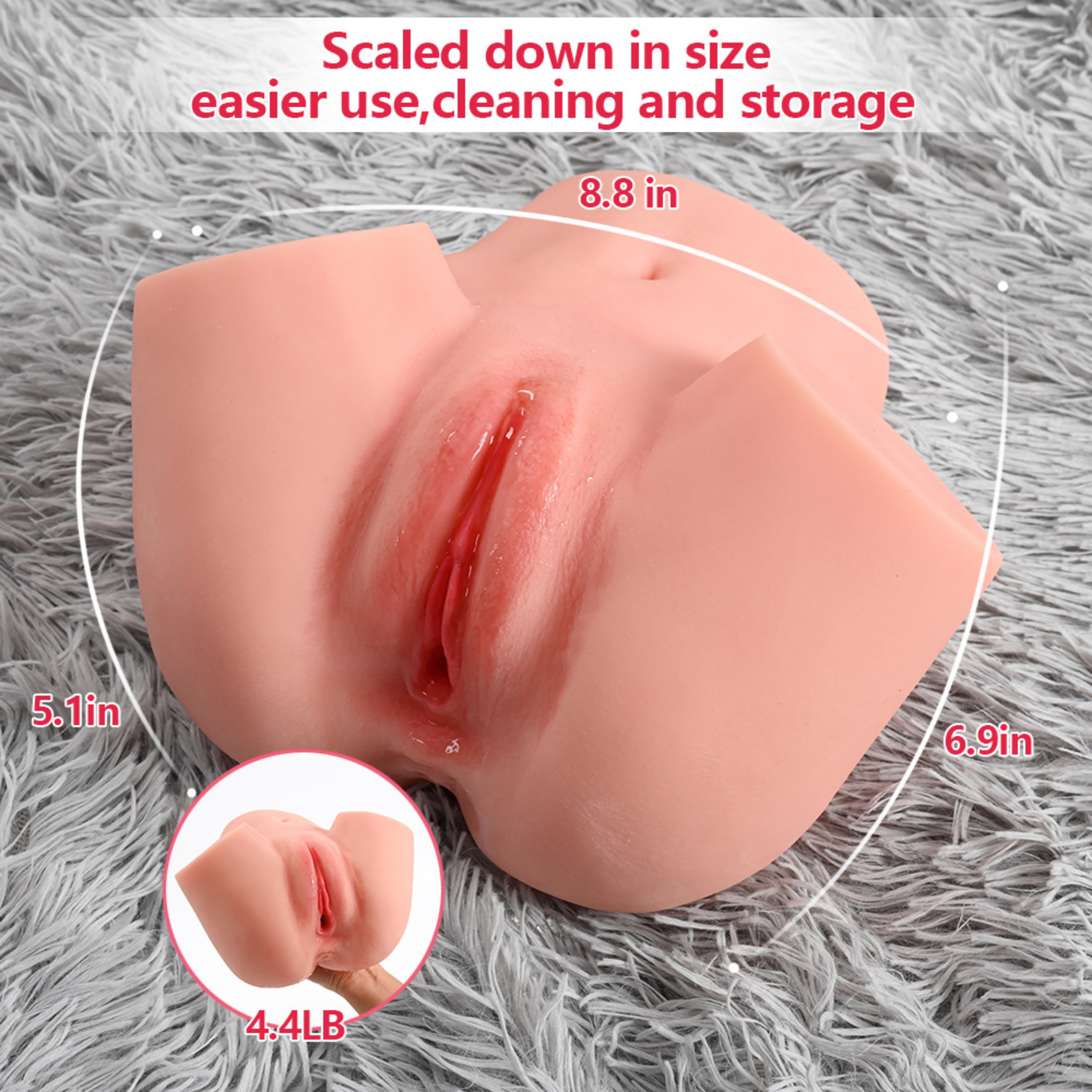 États-Unis en stock 丨 Expédition rapide 丨 Poupée sexuelle 18 cm / 7 pouces – Torse uniquement