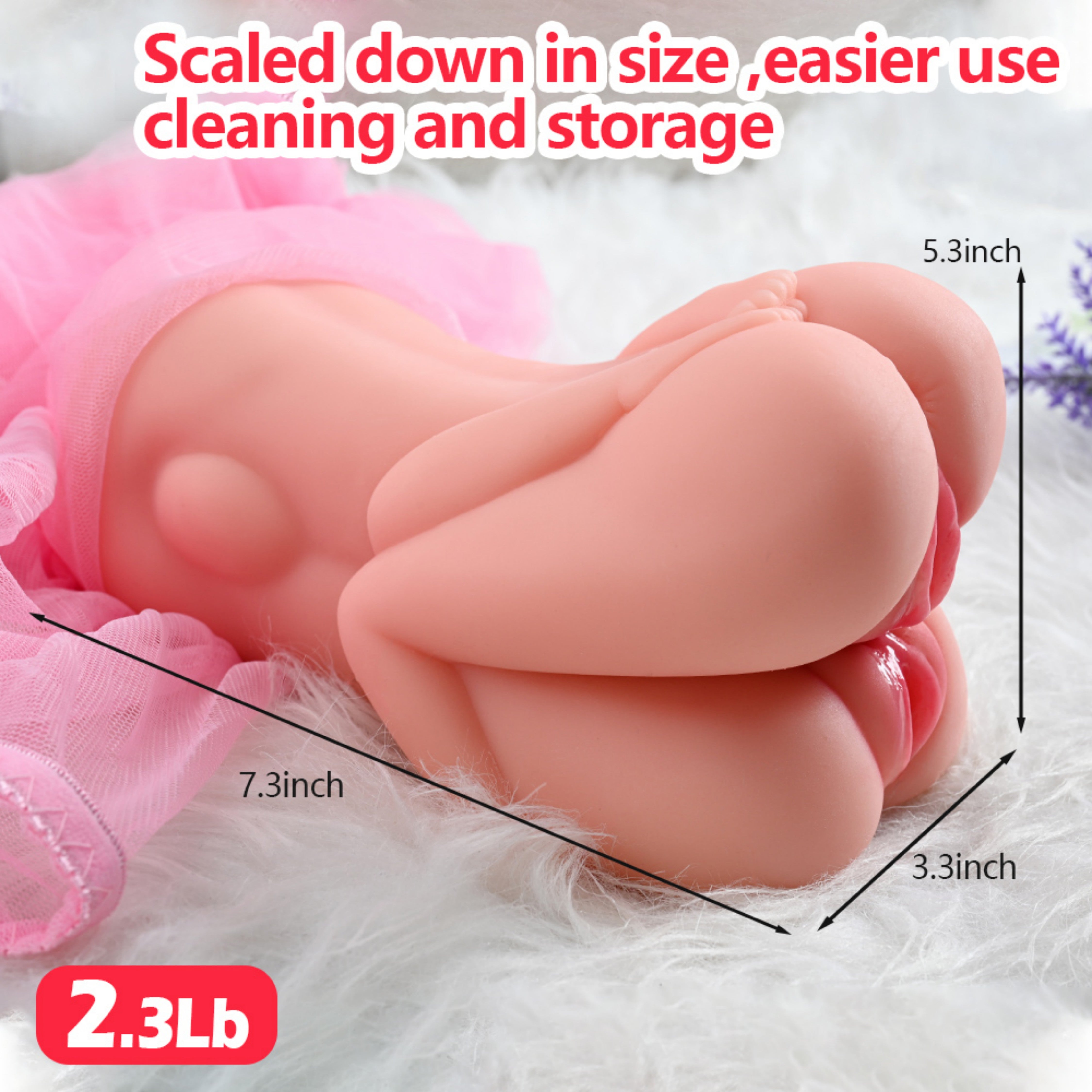 États-Unis en stock 丨 Expédition rapide 丨 Poupée sexuelle 19 cm / 7,5 pouces - Torse uniquement