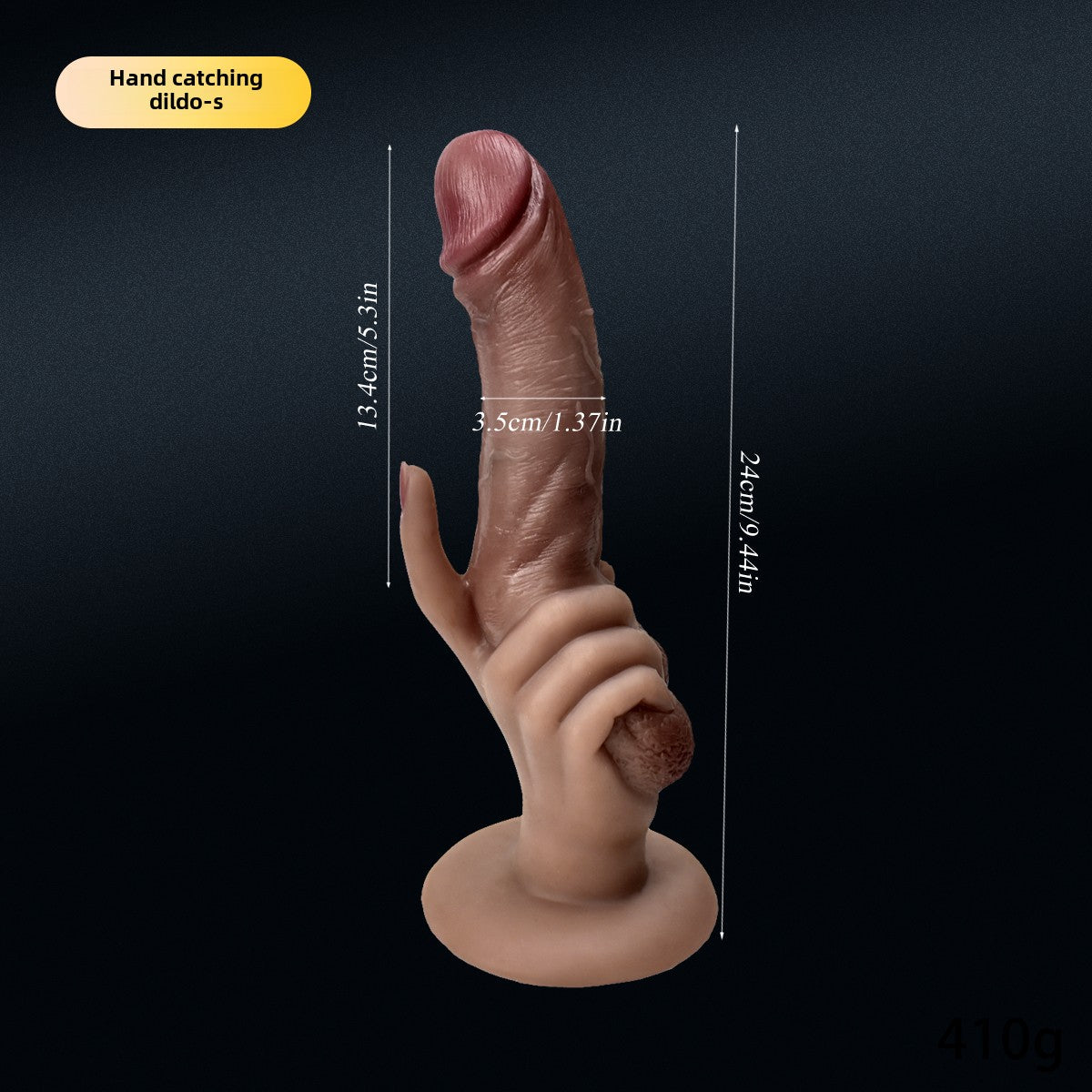 Dildo de silicone Helios — S 410g ou L 730g