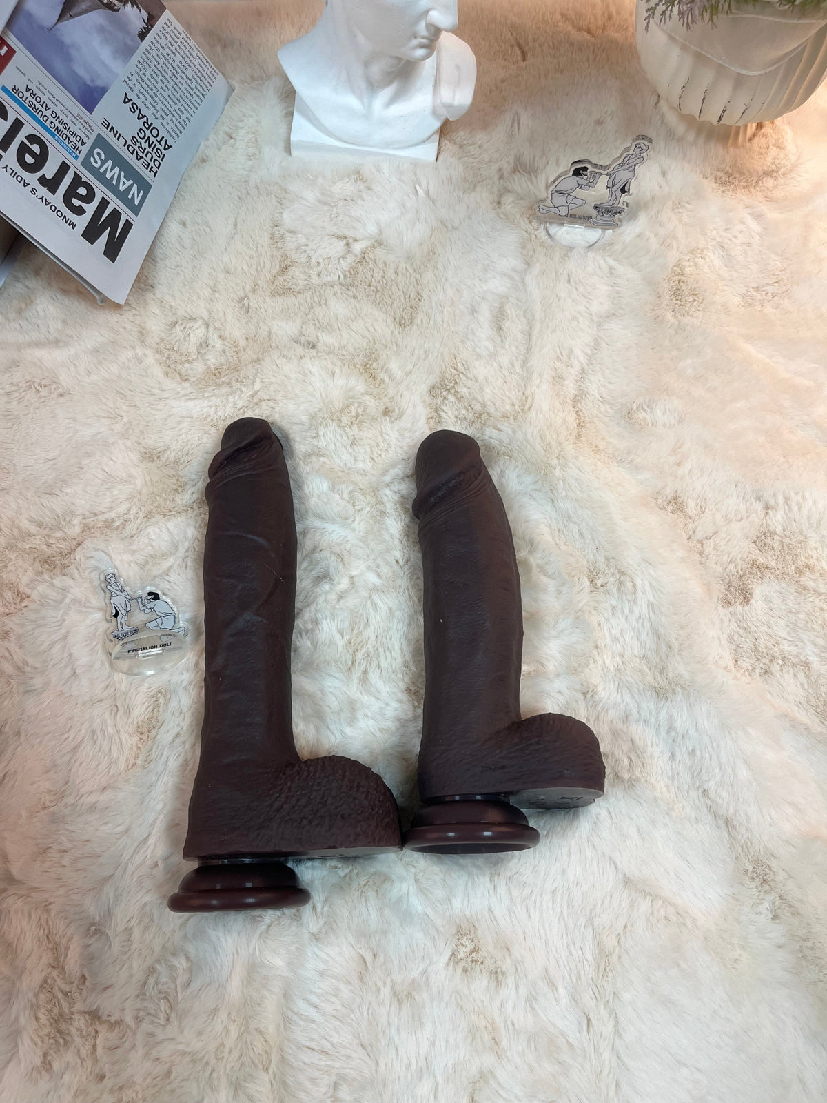 575g/1.27lb Premium Silicone Dildo with Heating, Vibration & Auto Thrusting