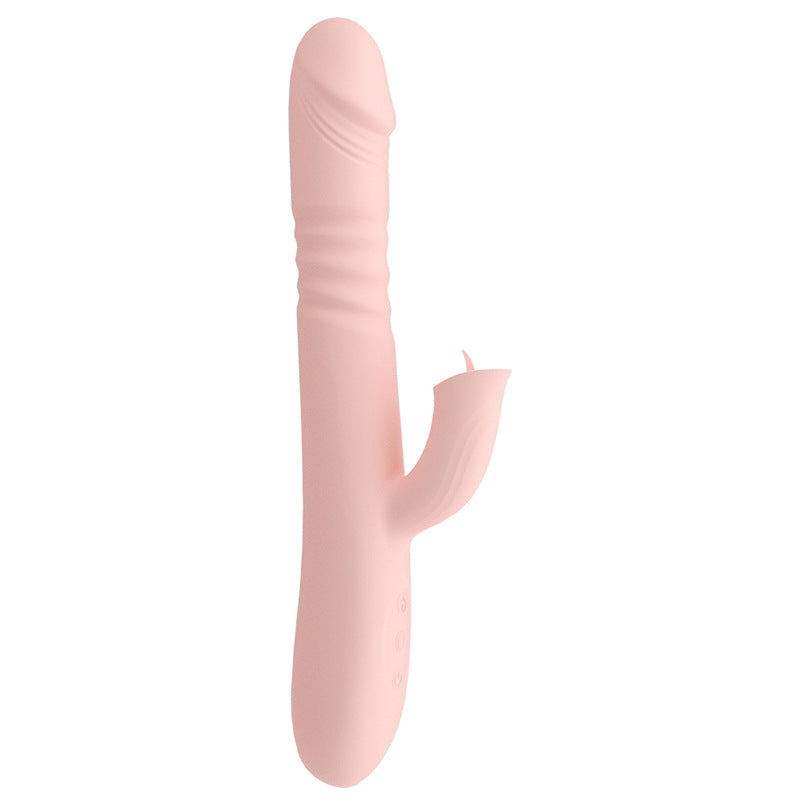 Vibromasseur télescopique pour léchage de langue pour femme