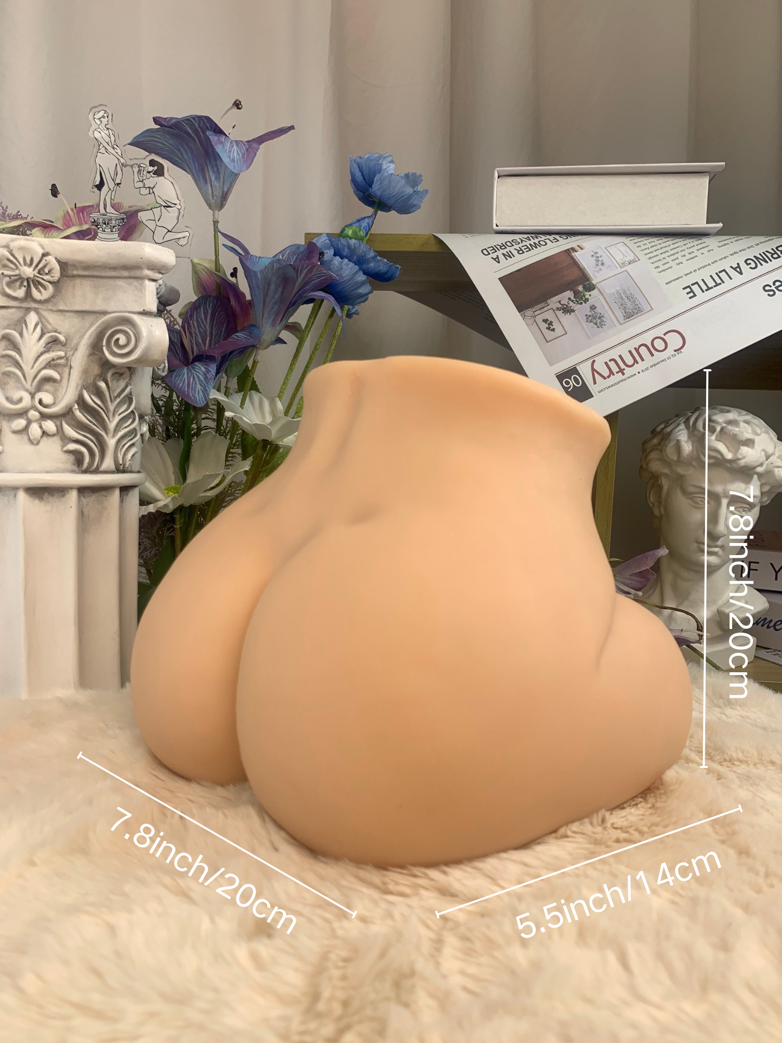 Envío gratis: Torso femenino eléctrico 2 en 1 de TPE para hombre: vibración, gemidos y sacudidas para un placer realista.
