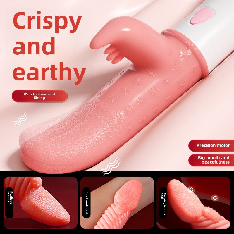 Vibromasseur puissant pour lécher la langue et les produits sexuels pour adultes