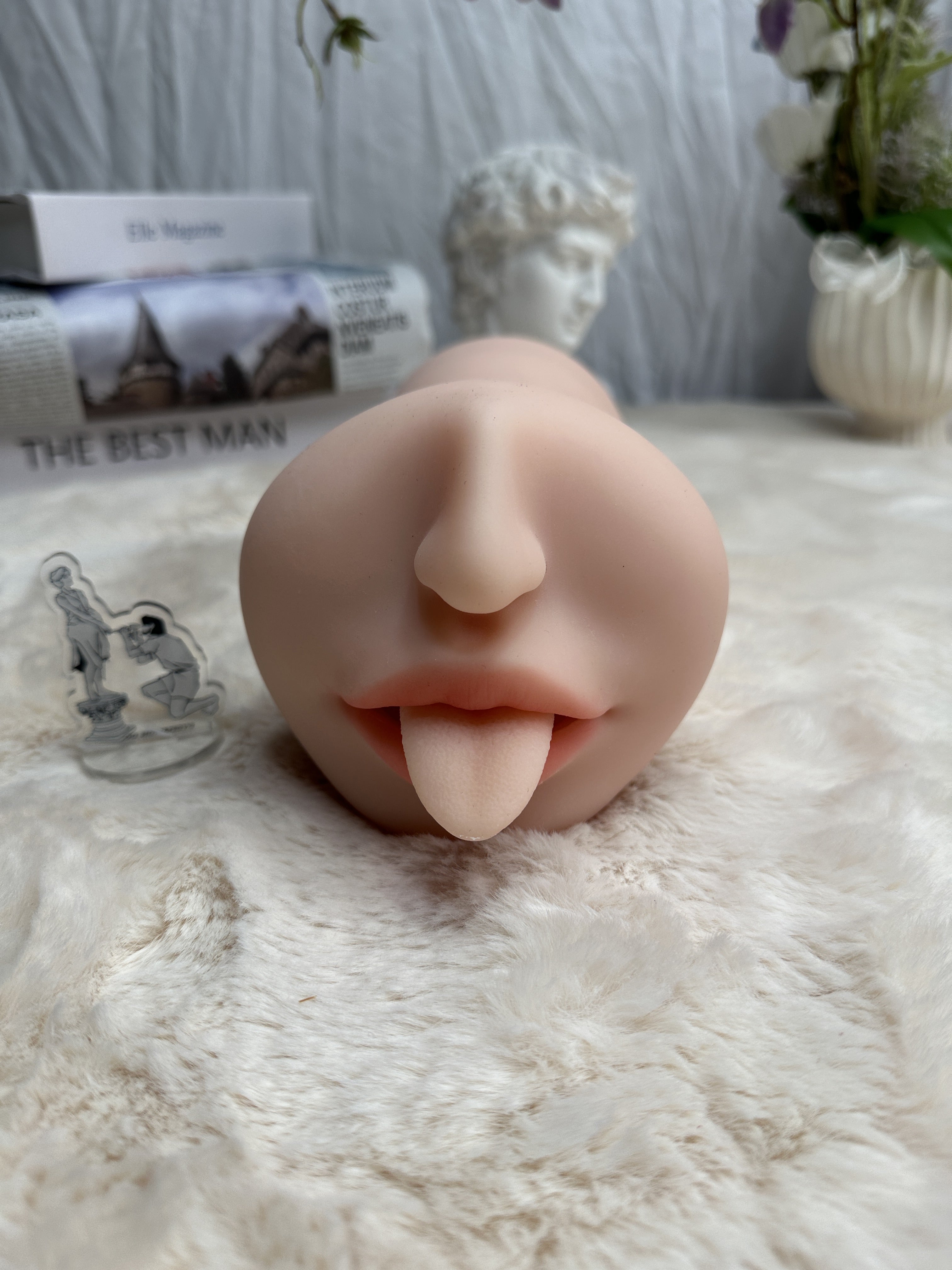 Realistic TPE Automatic Masturbator – Powerful Suction, Vibration & Tongue Design