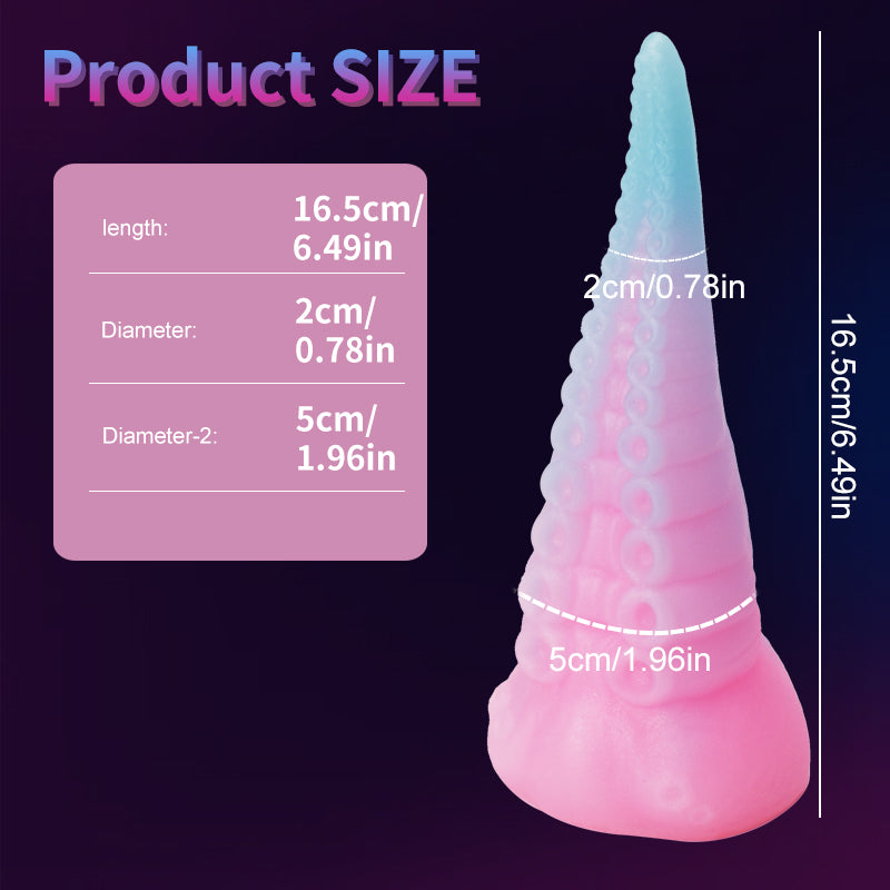 Luminous tentacle anal plug