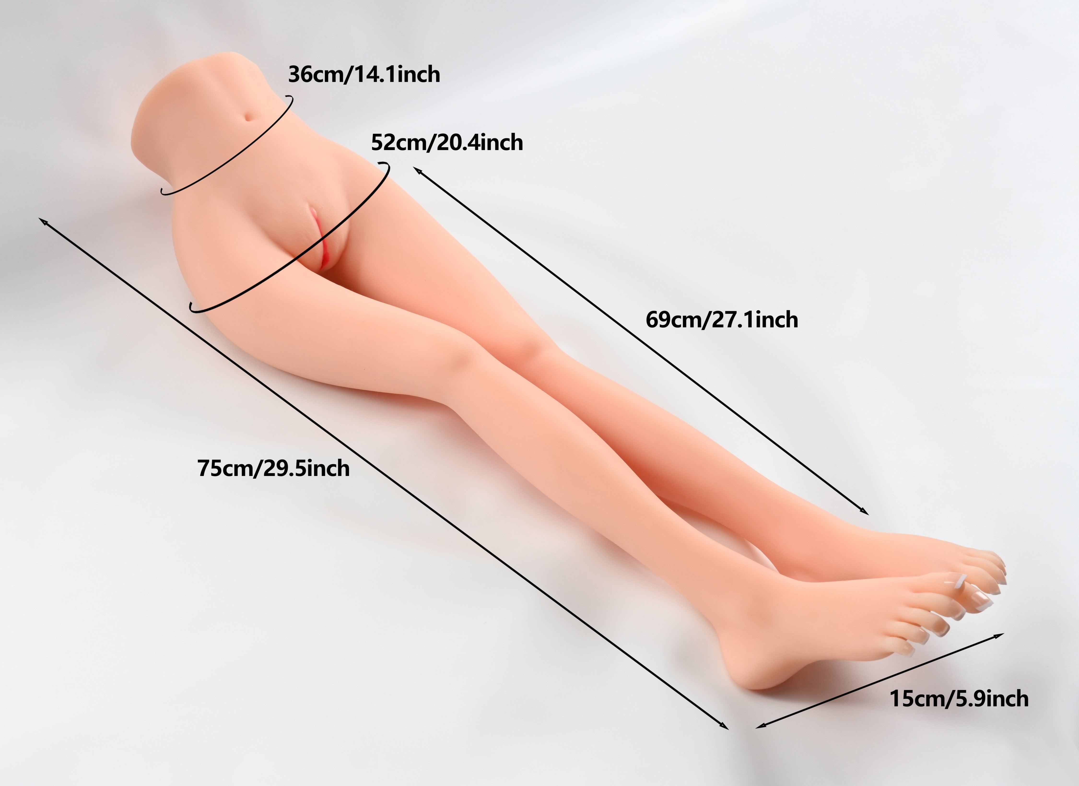 USA In Stock丨Fast Shipping丨75cm/30Inch Sex Doll – Torso Only