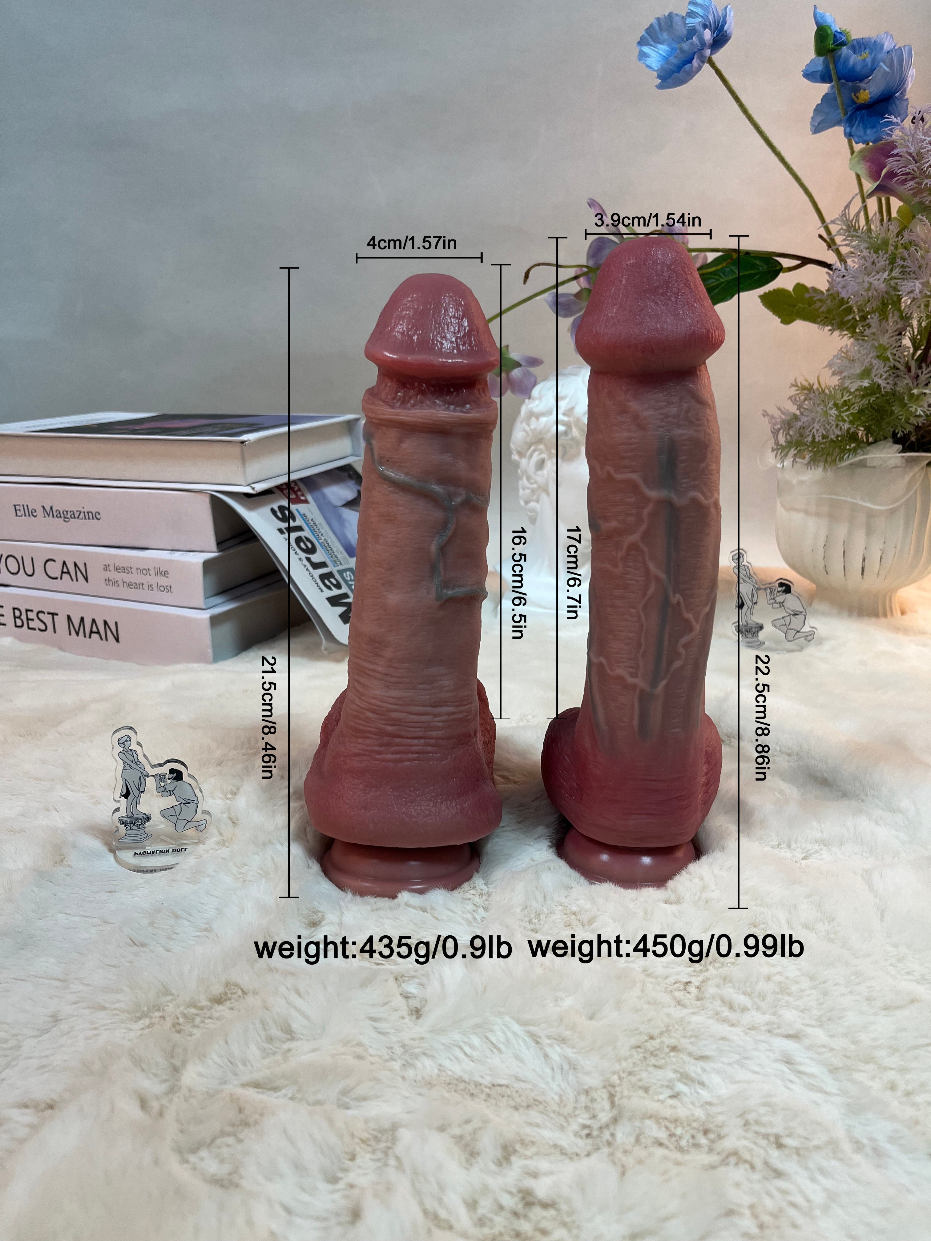 450g/0.99lb Premium Silicone Dildo with Heating, Vibration & Auto Thrusting - Pygmalion-Doll Factory 450g/0.99lb Premium Silicone Dildo with Heating, Vibration & Auto Thrusting - Pygmalion-Doll Factory