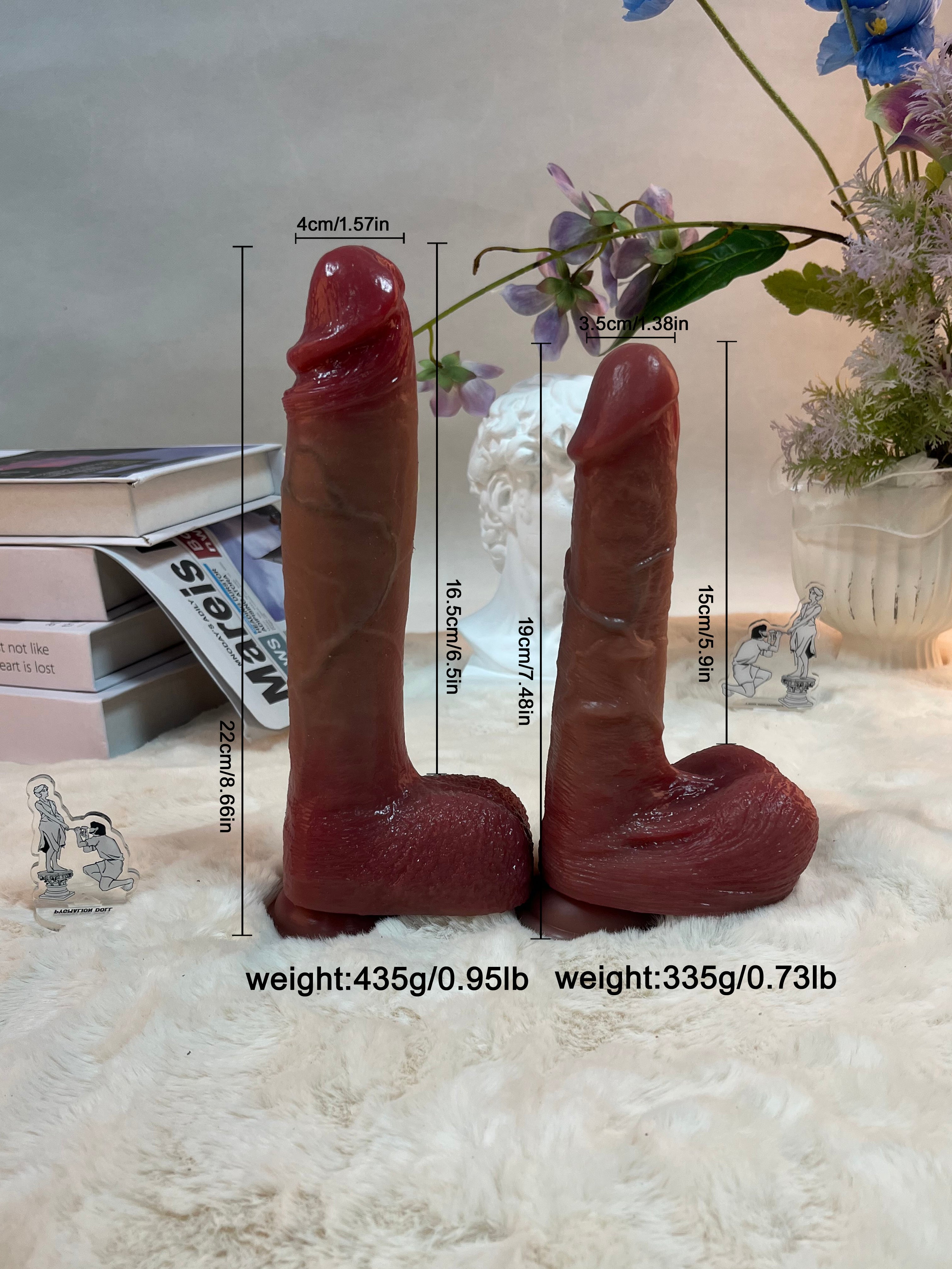 435g/0.95lb Premium Silicone Dildo with Heating, Vibration & Auto Thrusting