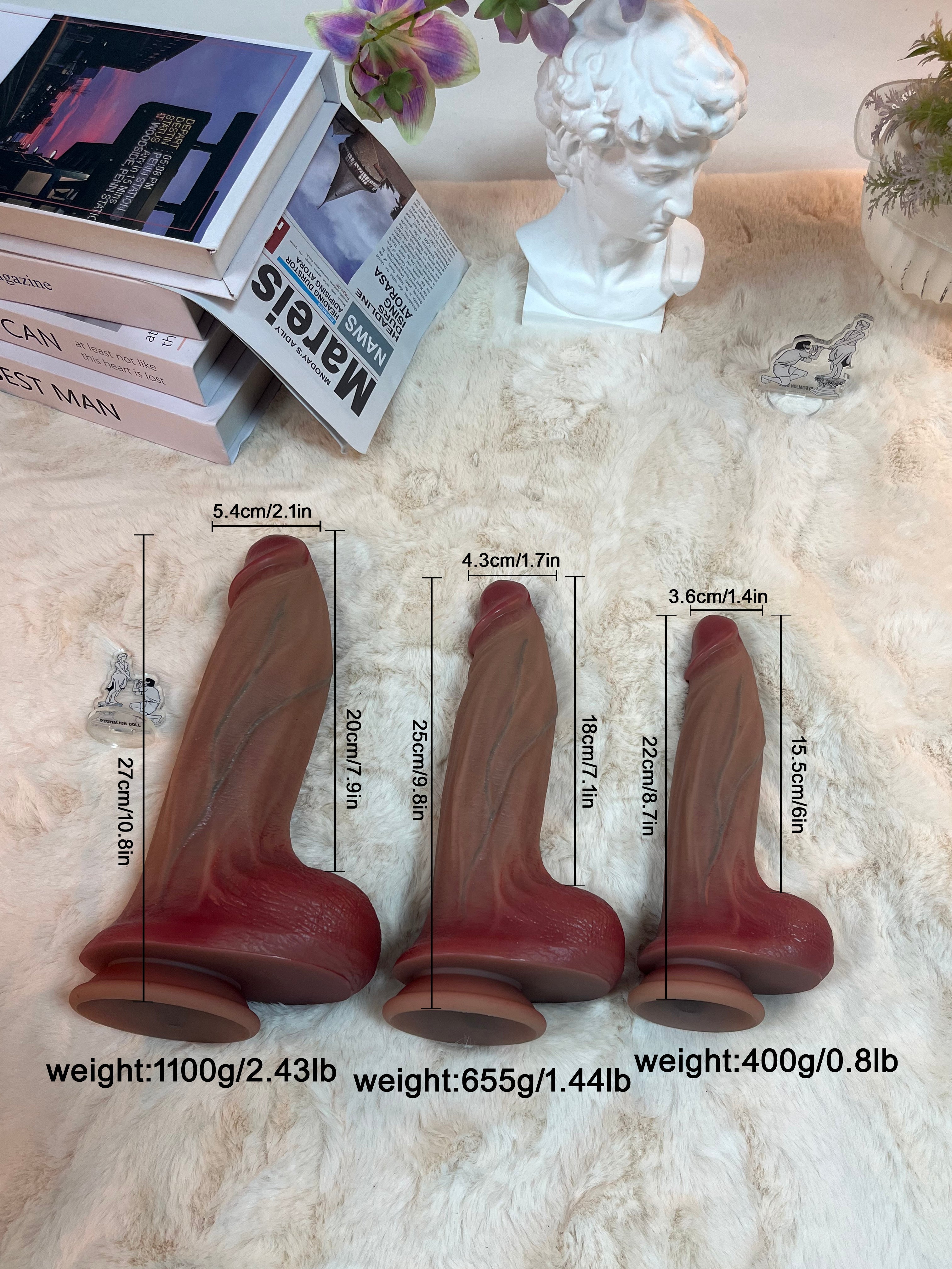 1100g/2.43lb Extra Large Silicone Dildo – Premium Body-Safe Design
