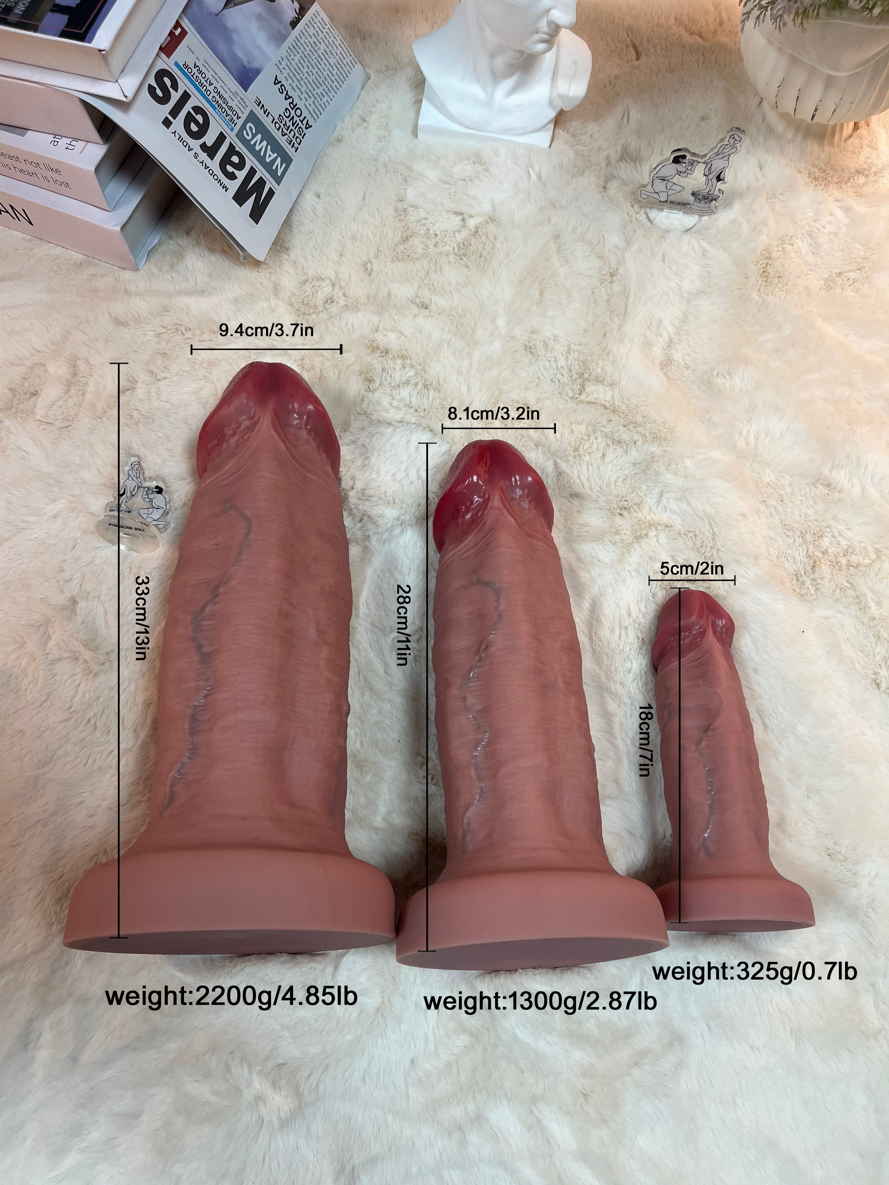 2200g/4.85lb Extra Large Silicone Dildo – Premium Body-Safe Design