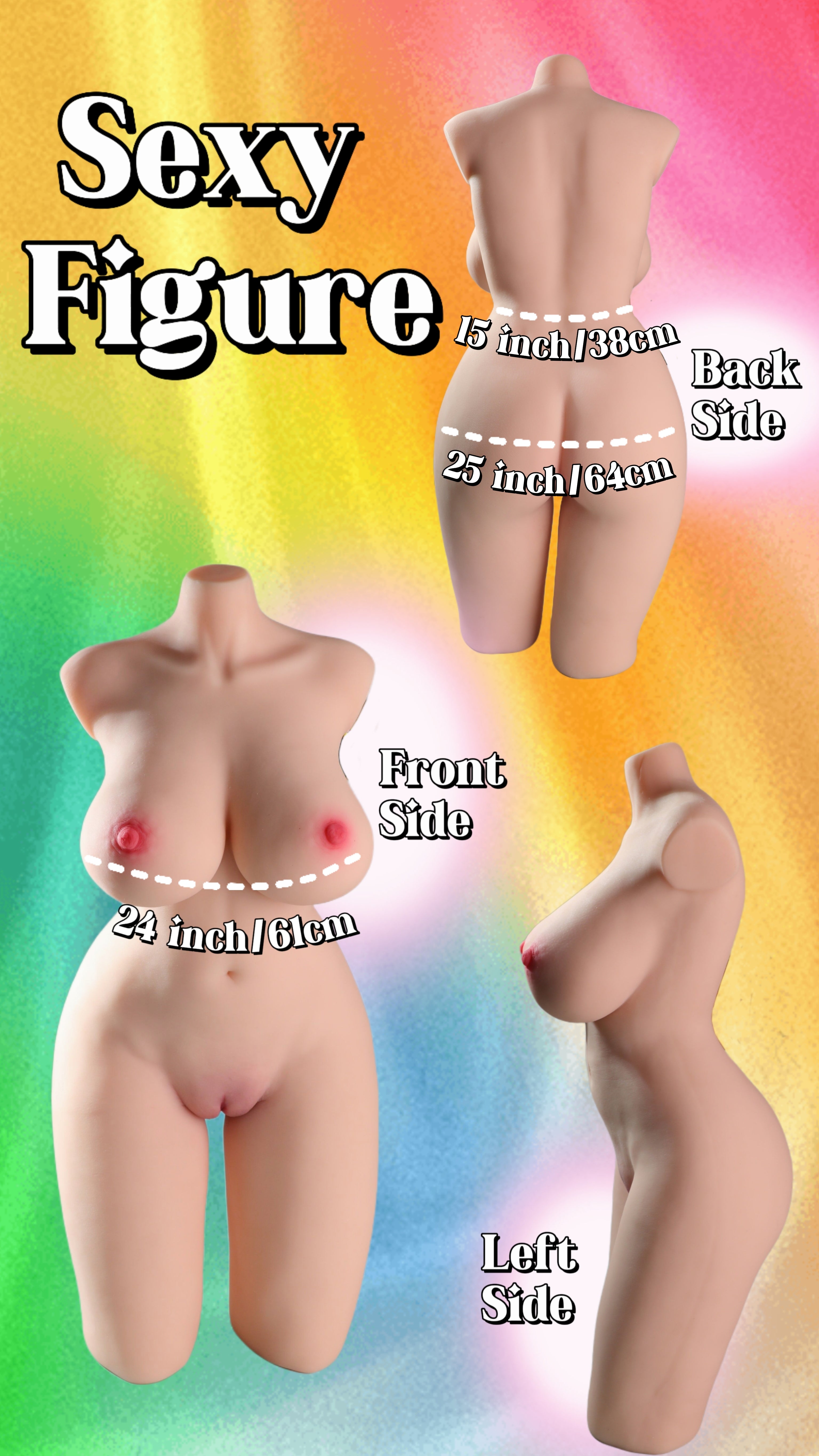Free Shipping丨Adele—Lifelike Half-Body Sex Doll with Realistic Torso and Detailed Features