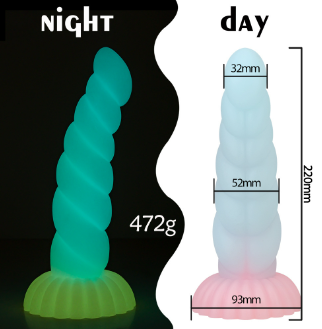 Free shipping丨Glow-in-the-Dark Colorful Dildo with Strong Suction Cup, Adult Toy for Women
