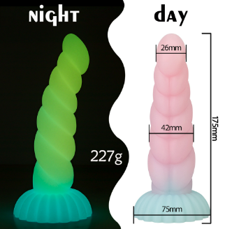 Free shipping丨Glow-in-the-Dark Colorful Dildo with Strong Suction Cup, Adult Toy for Women
