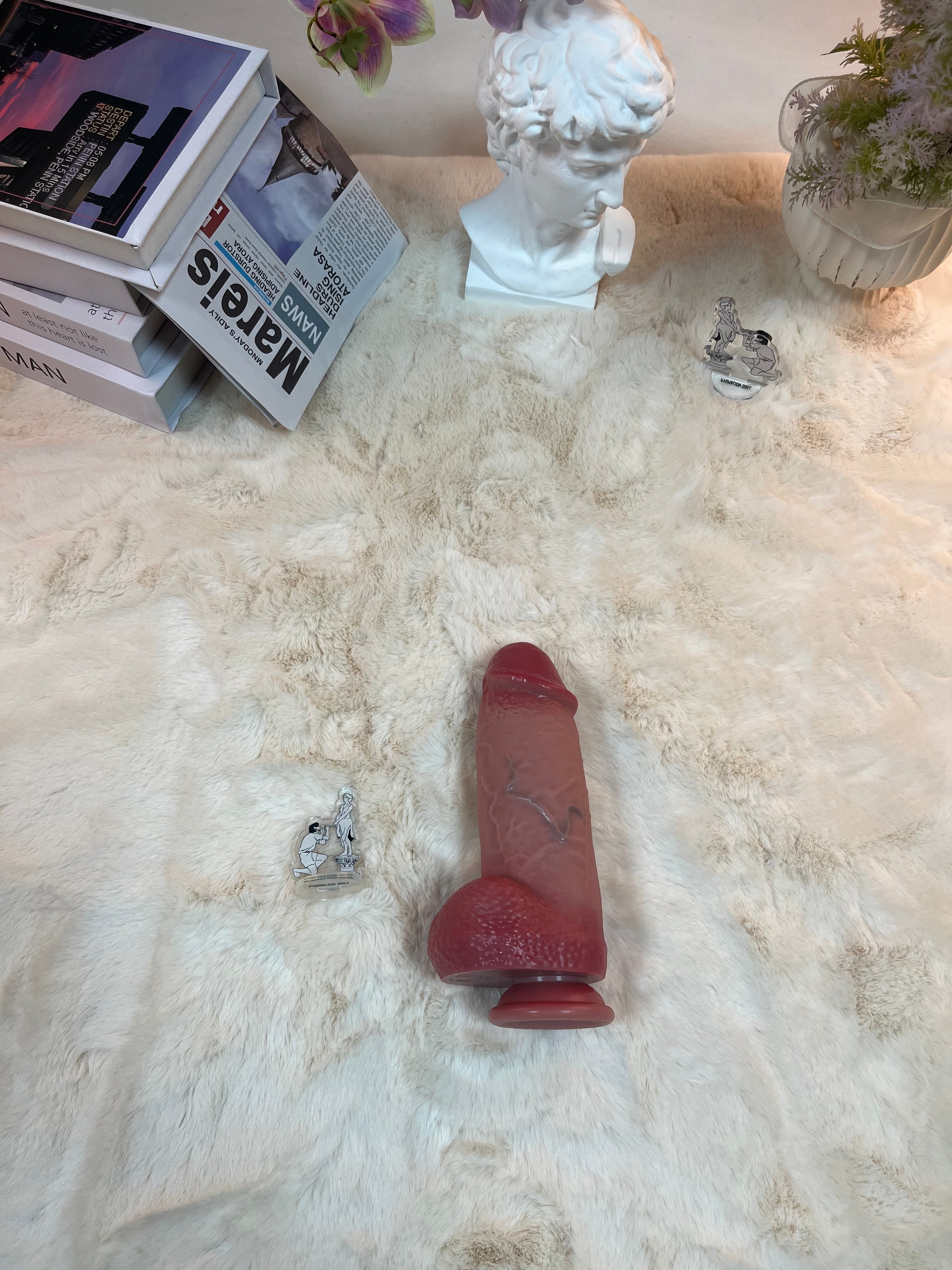 735g/1.62lb Remote-controlled, vibrating, extendable, heated, high-end liquid silicone vibrator for women—ultra-safe and waterproof (washable)