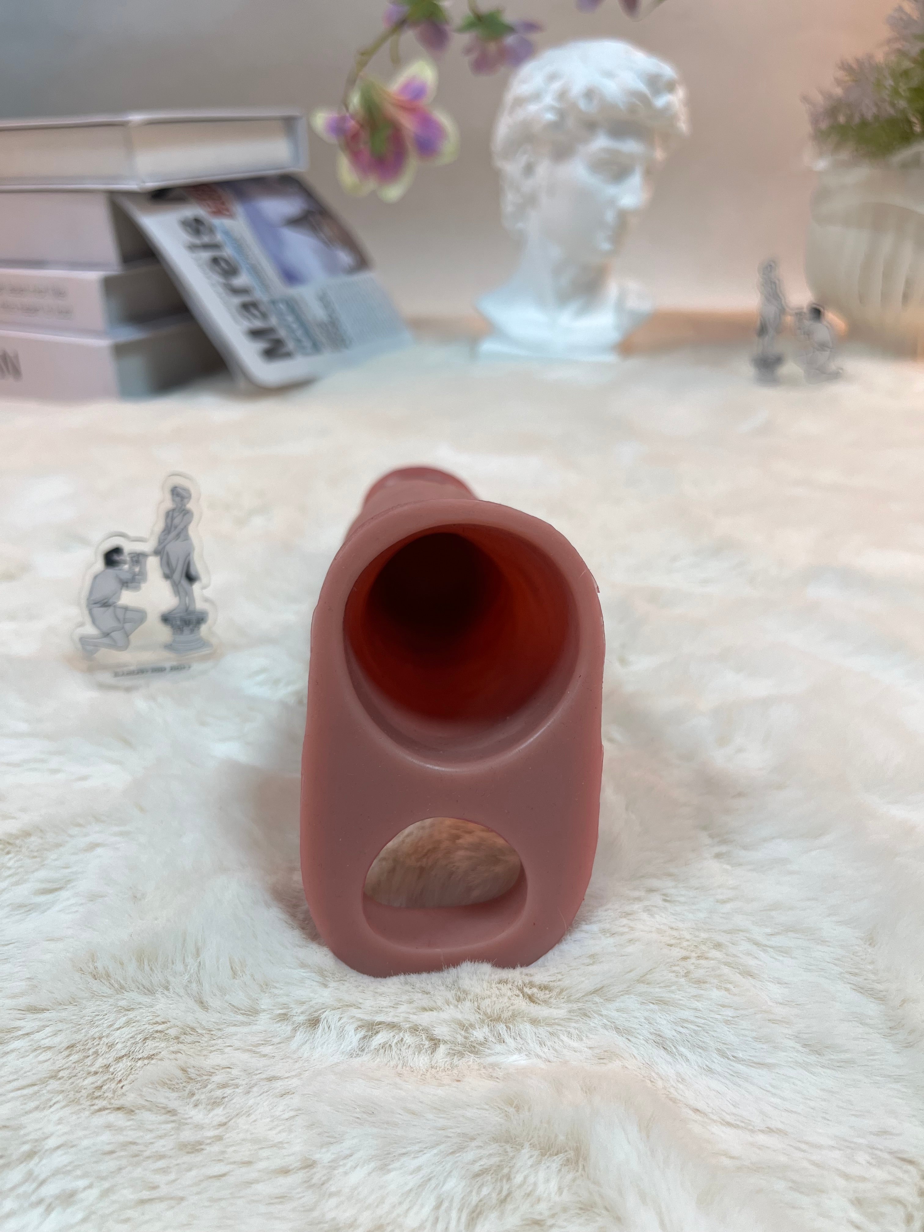 235g/0.52lb Realistic Silicone Enhancement Sleeve – Vibrating Soft-Touch Experience