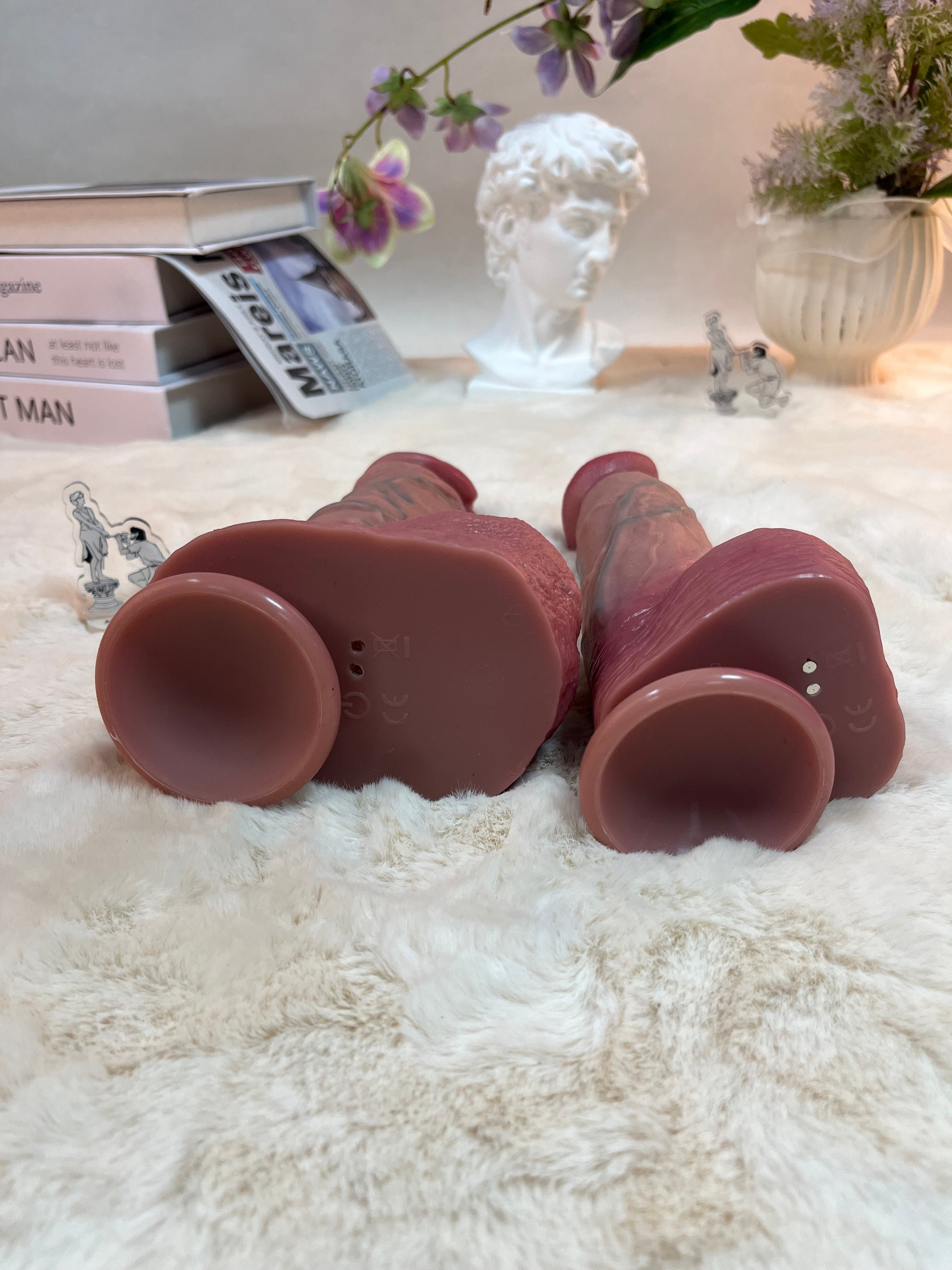 450g/0.99lb Premium Silicone Dildo with Heating, Vibration & Auto Thrusting
