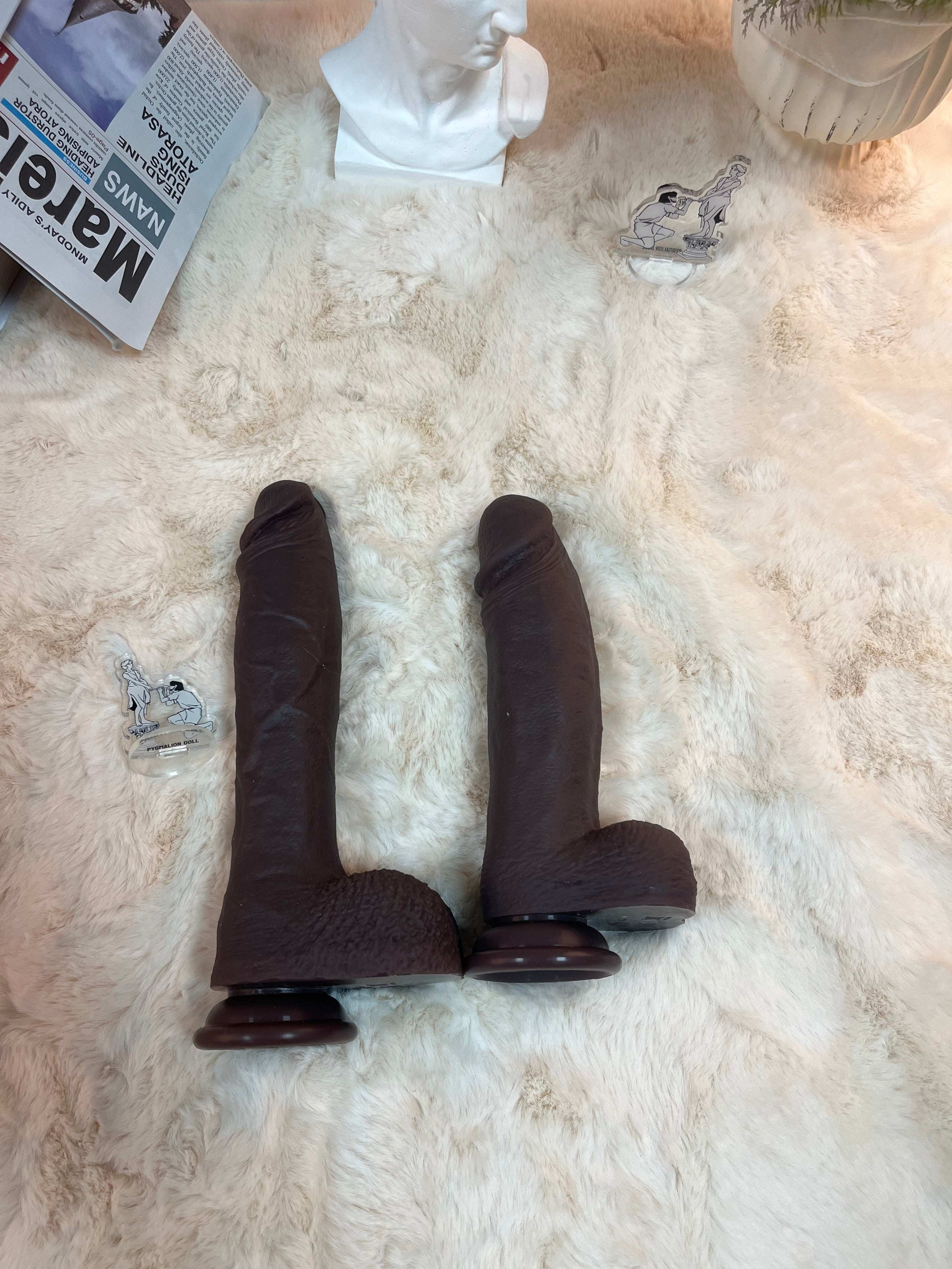 575g/1.27lb Premium Silicone Dildo with Heating, Vibration & Auto Thrusting