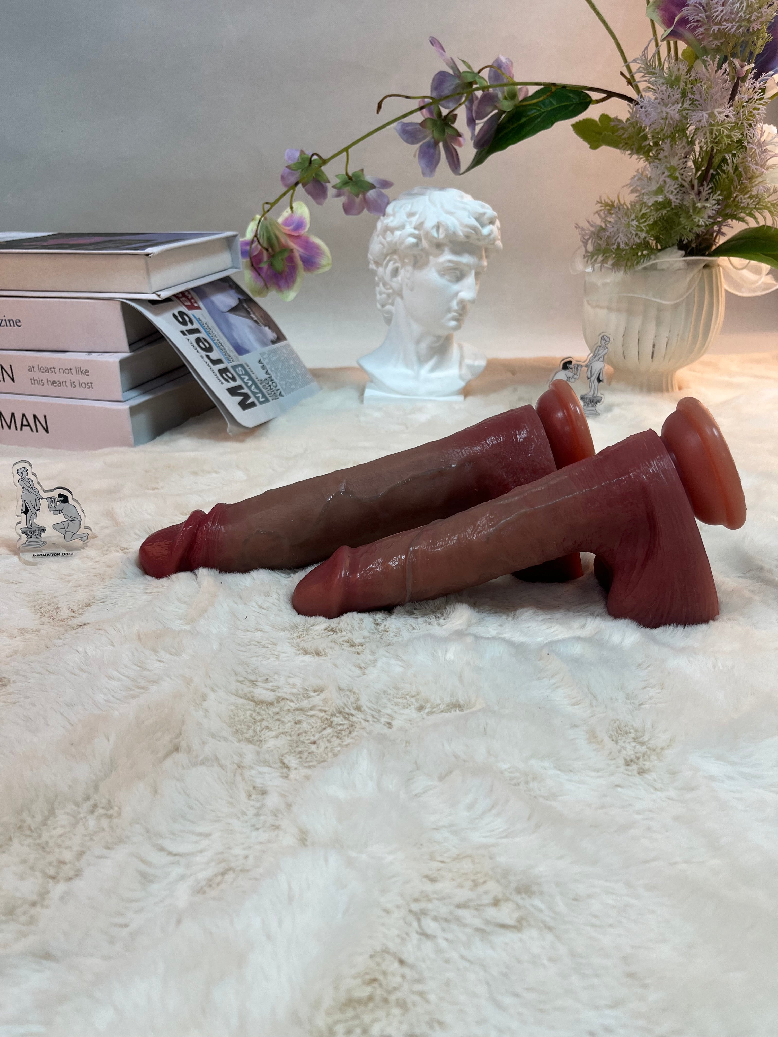 435g/0.95lb Premium Silicone Dildo with Heating, Vibration & Auto Thrusting