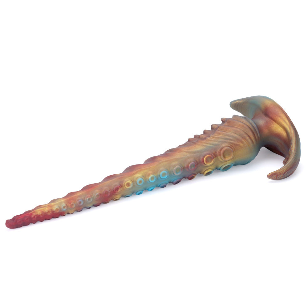 mixed color ultra thick octopus shaped anal plug
