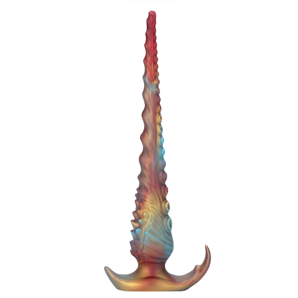 mixed color ultra thick octopus shaped anal plug