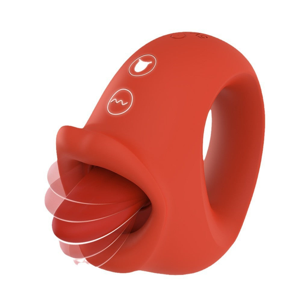 Female vibrating tongue licking masturbator electric tongue cunnilingus