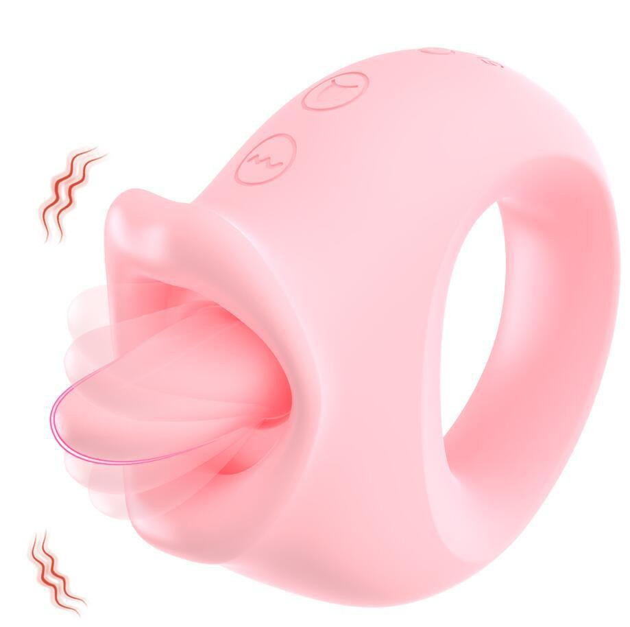 Female vibrating tongue licking masturbator electric tongue cunnilingus