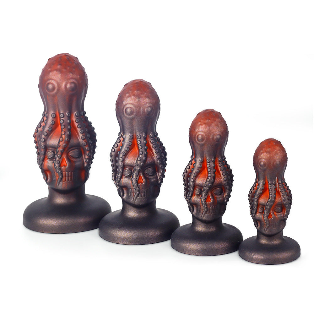 Octopus skull special-shaped anal plug