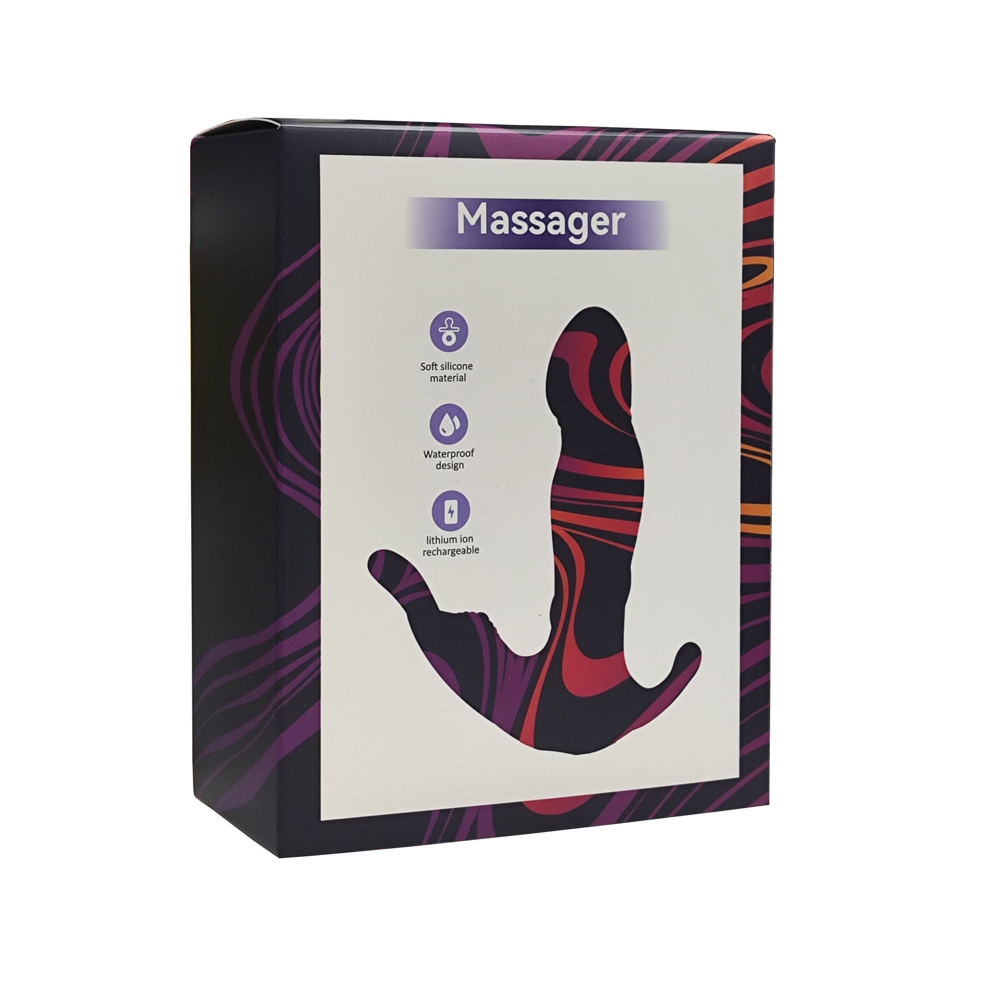 Female going out masturbator pulling rechargeable massager