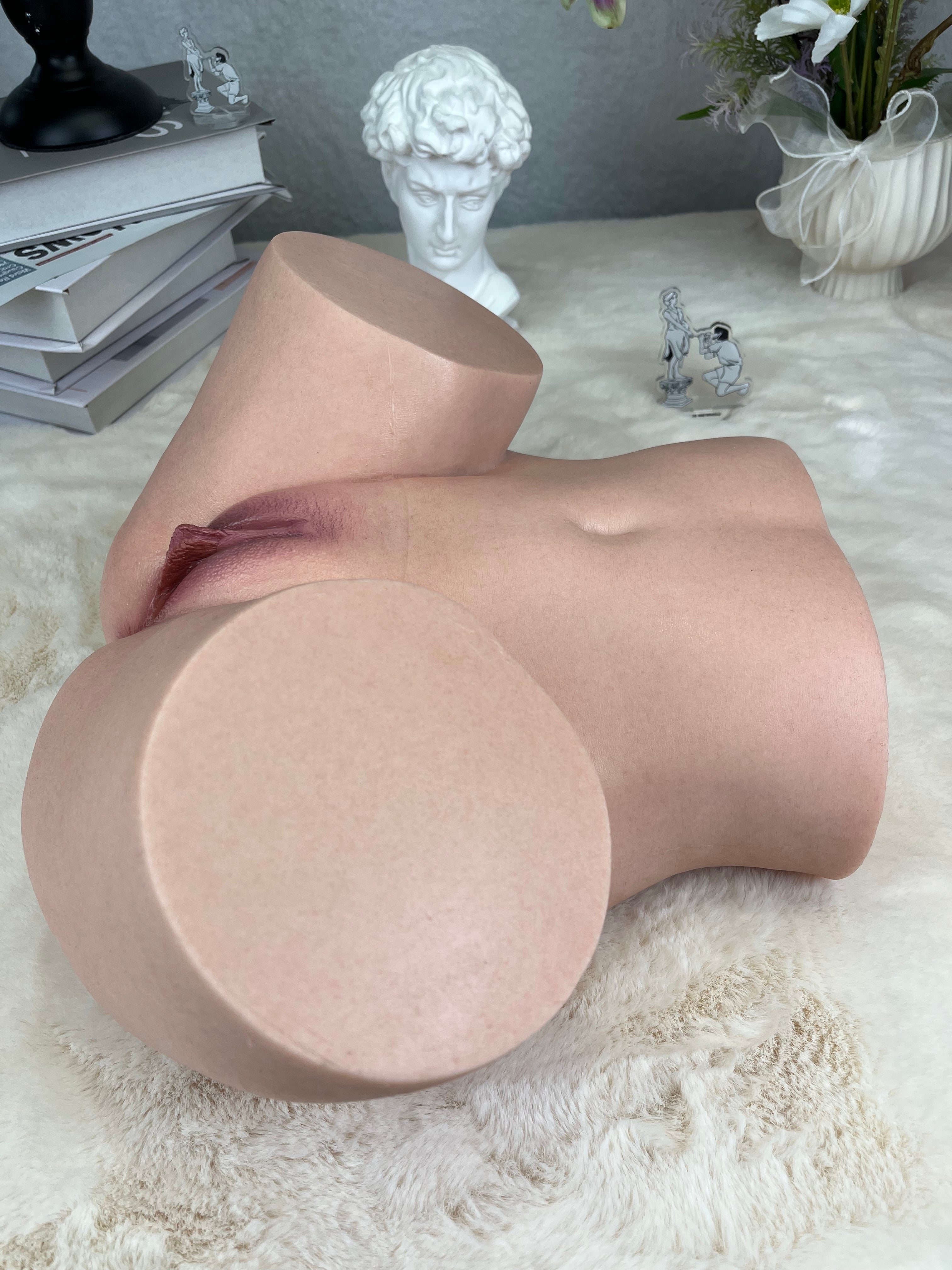Free Shipping丨12kg/26.5lb 1:1 Molded Platinum Silicone Torso Model with Dual Channels – Ultra-Realistic Skin Texture & True-to-Life Proportions