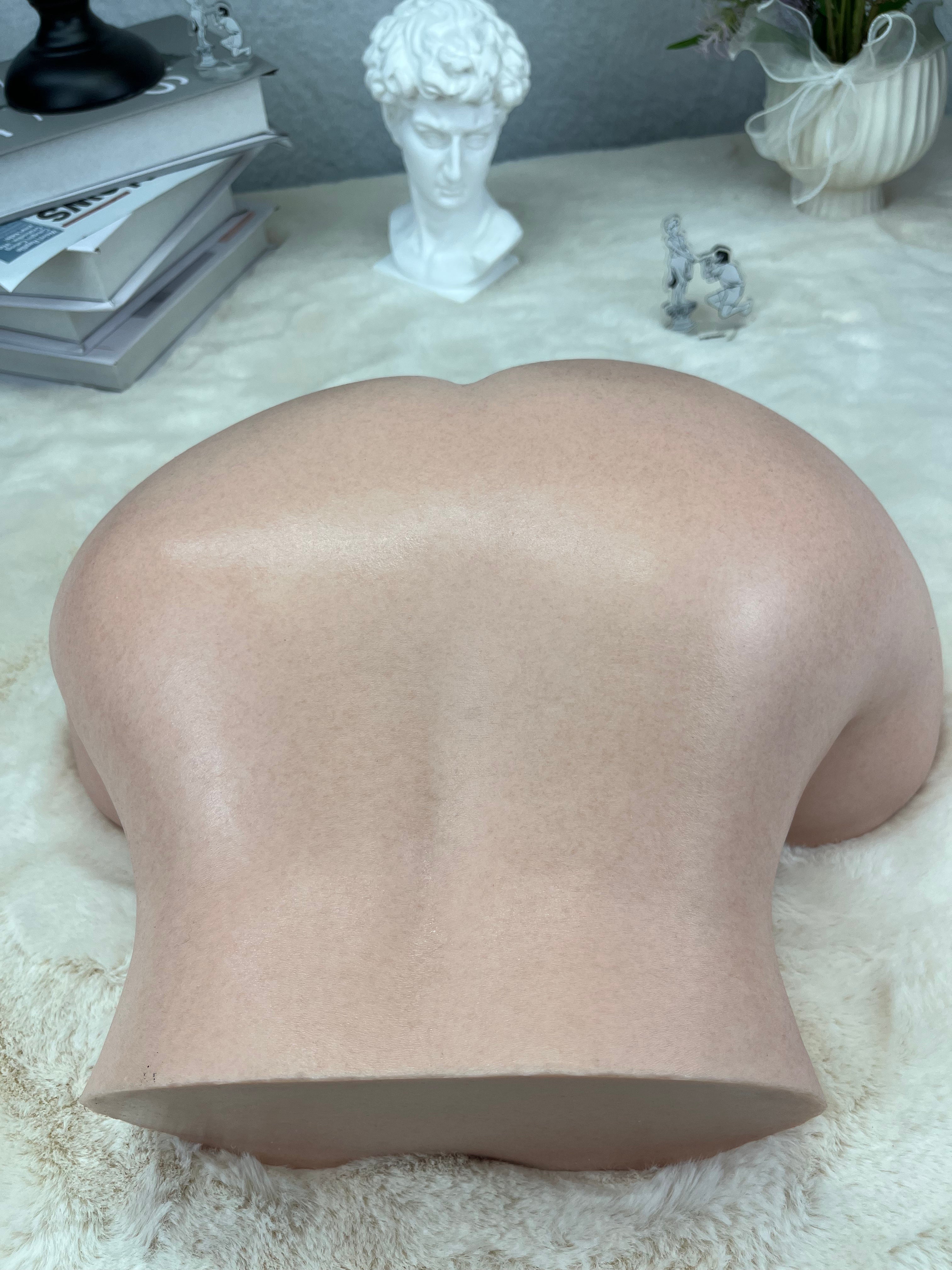 Free Shipping丨12kg/26.5lb 1:1 Molded Platinum Silicone Torso Model with Dual Channels – Ultra-Realistic Skin Texture & True-to-Life Proportions