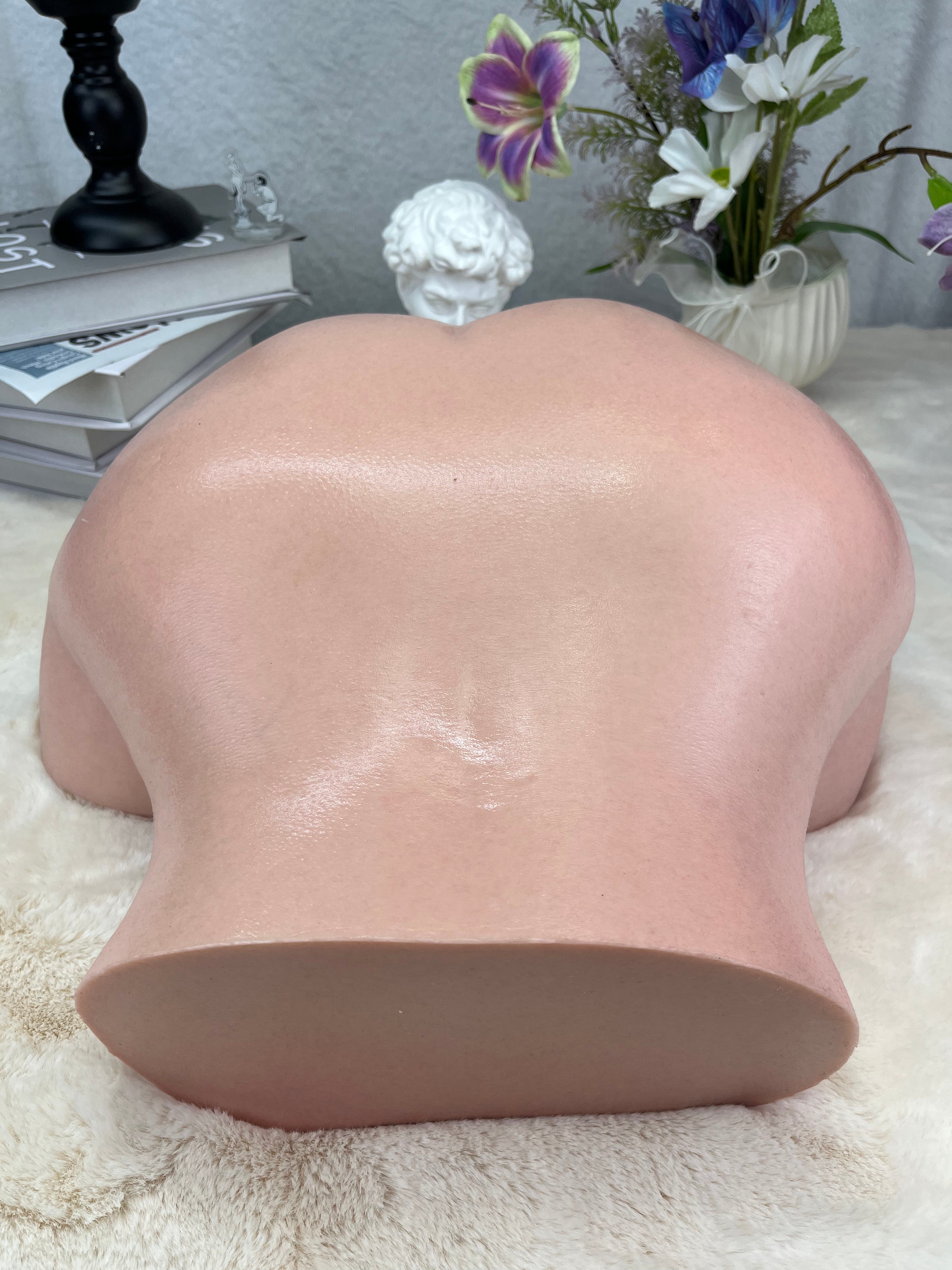 Free Shipping丨18kg/39.7lb 1:1 Molded Platinum Silicone Torso & Hip Model with Dual Channels – Ultra-Realistic Skin Texture, Fuller Proportions