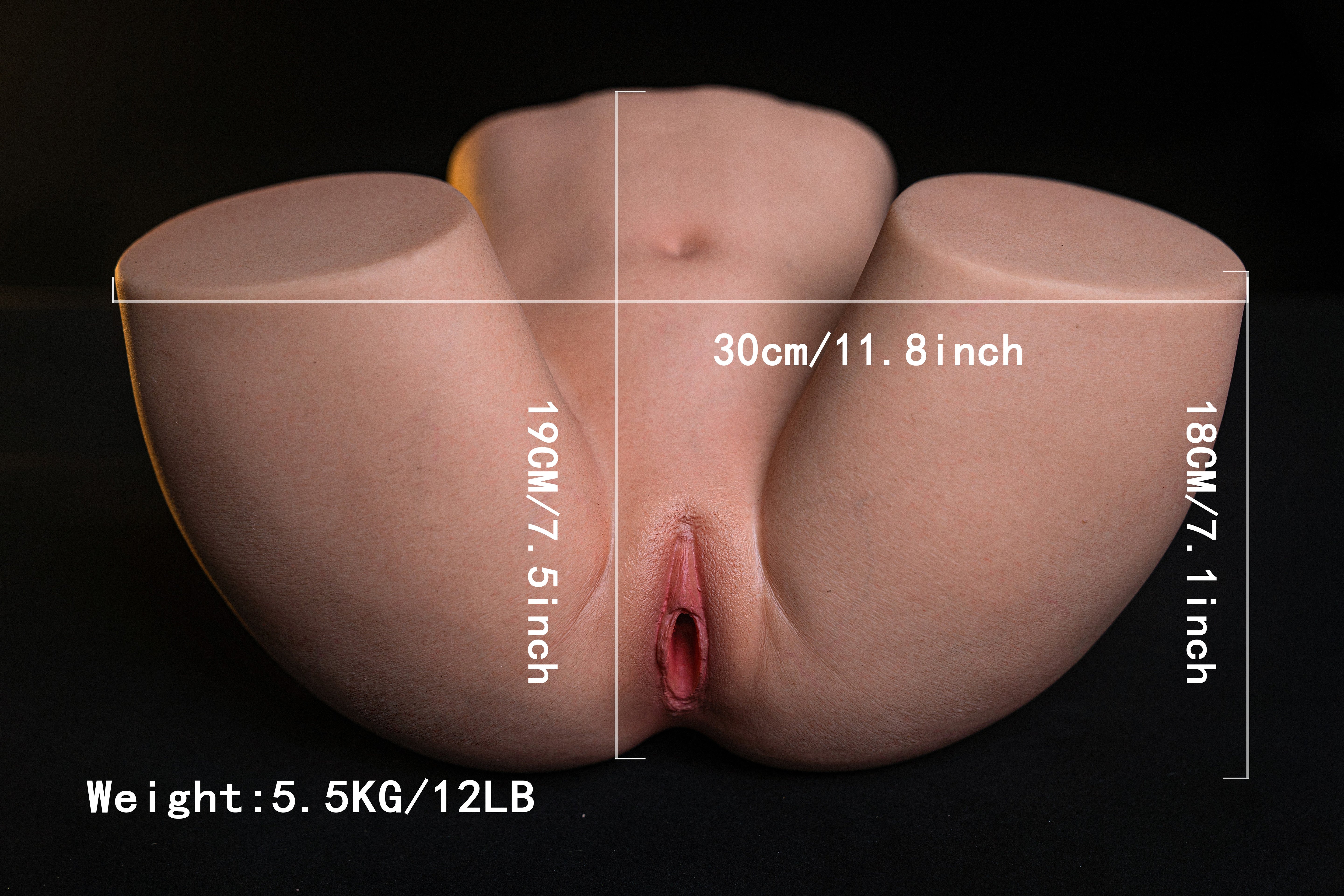 Envío gratis 丨TPE 丨Vagina y ano de bolsillo de 3,1 kg con función de sacudidas, vibración y gemidos