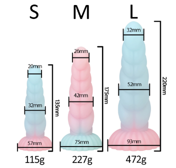 Free shipping丨Glow-in-the-Dark Colorful Dildo with Strong Suction Cup, Adult Toy for Women
