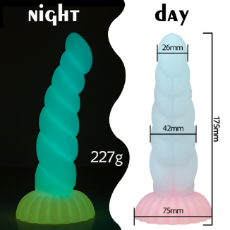 Free shipping丨Glow-in-the-Dark Colorful Dildo with Strong Suction Cup, Adult Toy for Women