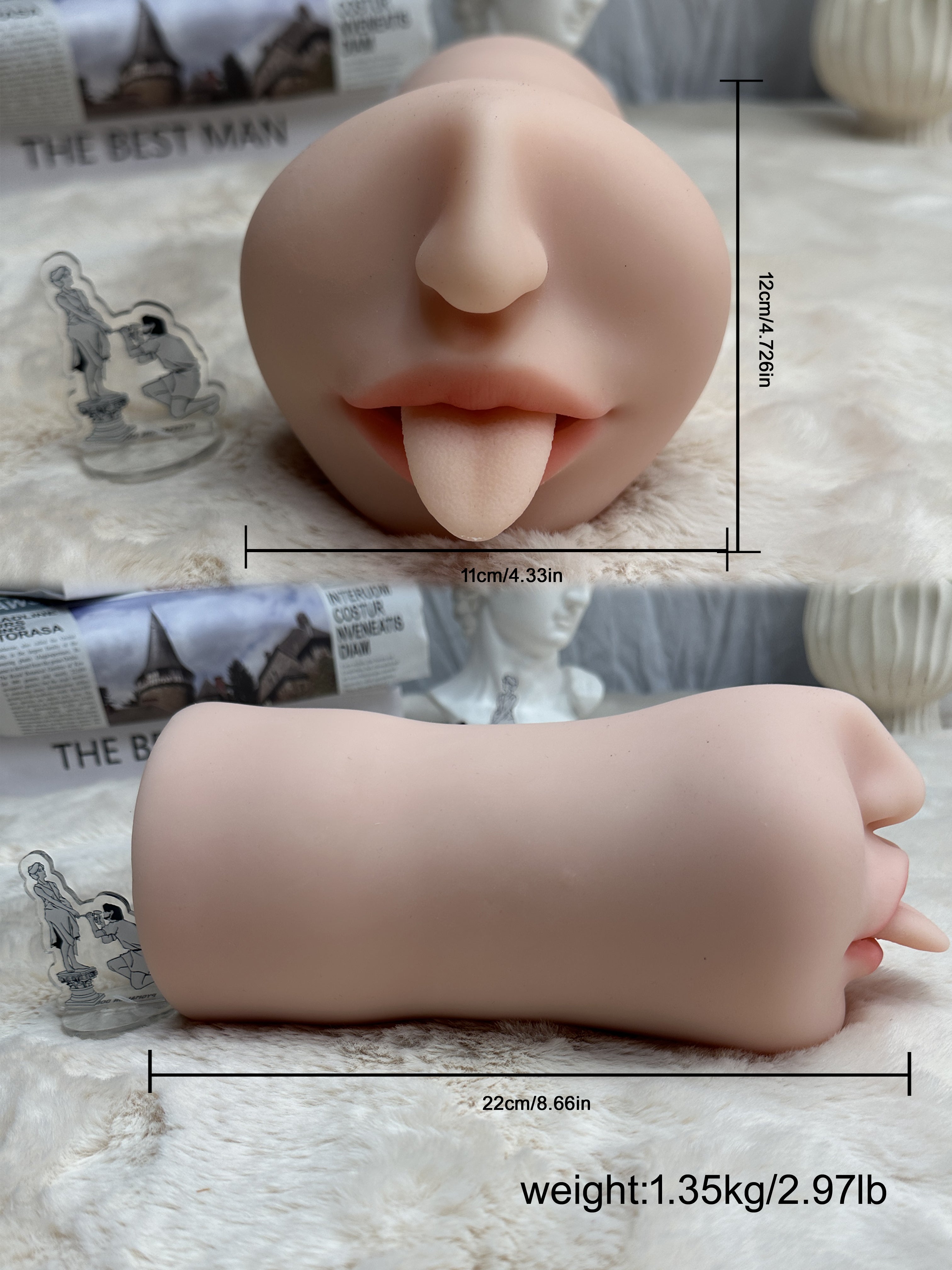 Realistic TPE Automatic Masturbator – Powerful Suction, Vibration & Tongue Design