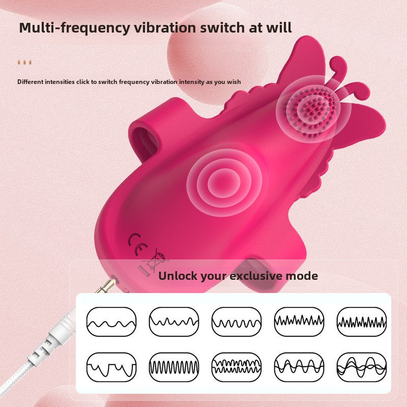 Women's wearable butterfly watch jumping egg